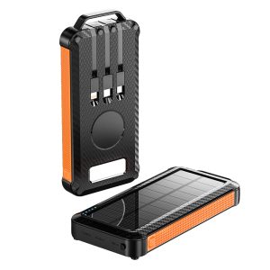 ZL805 10000mAh Solar Power Bank with 5W Wireless & LED